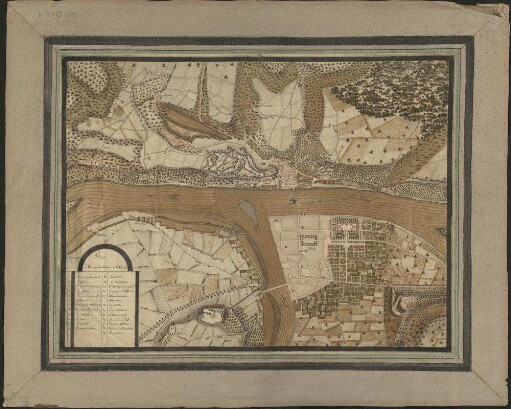 Plan d´herrenbreitstein et de Coblentz