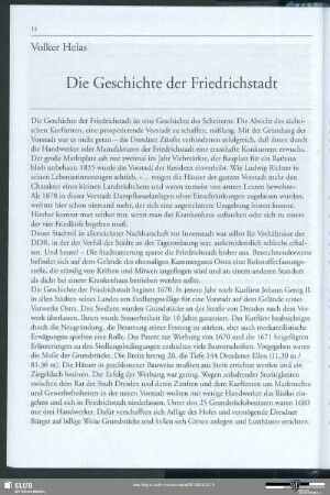 Die Geschichte der Friedrichstadt
