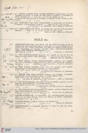 Holz etc. (Nr. 1012-1036)
