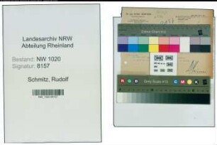 Entnazifizierung Rudolf Schmitz , geb. 00.00.0000 ()