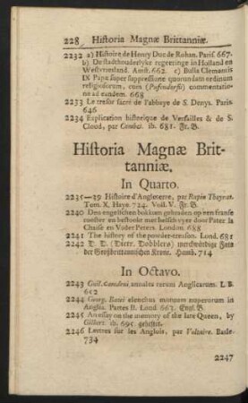 Historia Magnae Britanniae