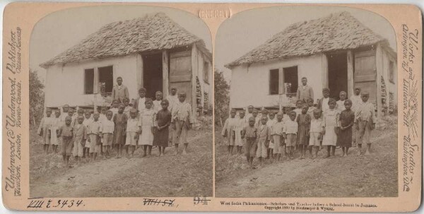 Students, school and teachers in Jamaica