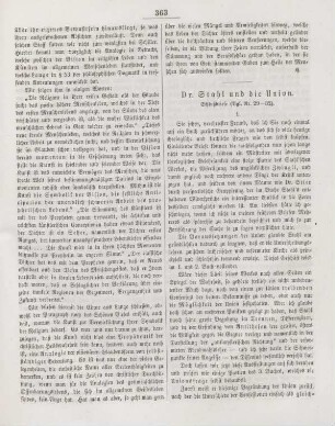 363-367 Dr. Stahl und die Union : Schlußbriefe