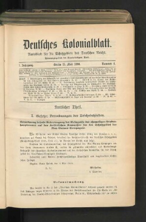 15. Mai 1890. Nummer 4.