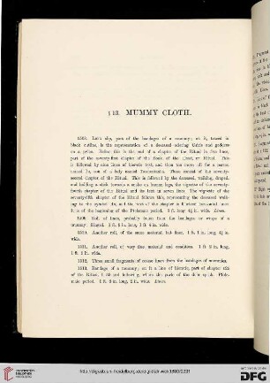 § 13: Mummy cloth
