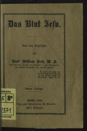 Das Blut Jesu