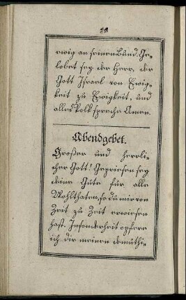 Abendgebet