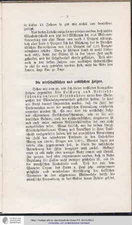 Die wirtschaftlichen und politischen Folgen