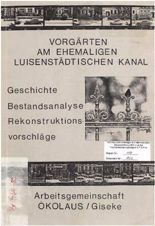 Gutachten: Vorgärten am ehemaligen Luisenstädtischen Kanal