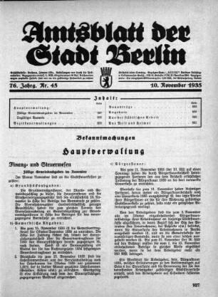 1935,45: Nr. 45, 10. November 1935
