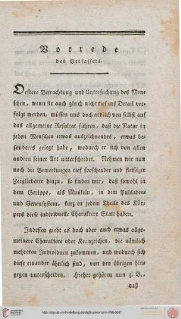 Vorrede des Verfassers