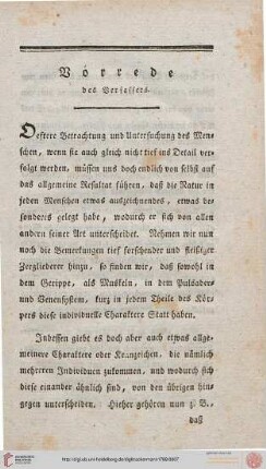 Vorrede des Verfassers