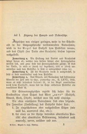 Die wichtigsten Regeln der englischen Syntax