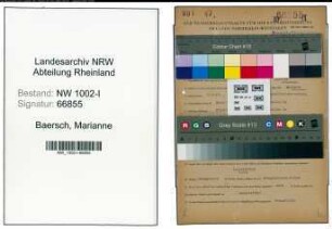 Entnazifizierung Marianne Baersch , geb. 14.06.1916 (Sekretaerin)
