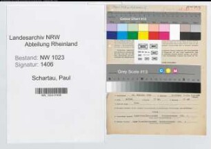 Entnazifizierung Paul Schartau , geb. 25.02.1896 (Prokurist)