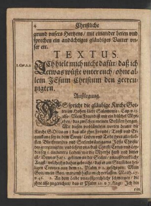Textus. [1. Cor. 2.2.]