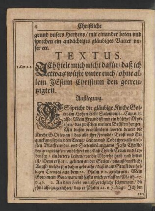 Textus. [1. Cor. 2.2.]