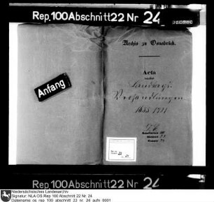 Landtagsverhandlungen Enthält: Bruchstücke