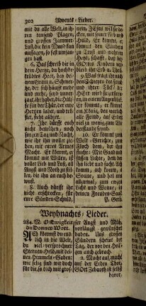 Weyhnachts-Lieder