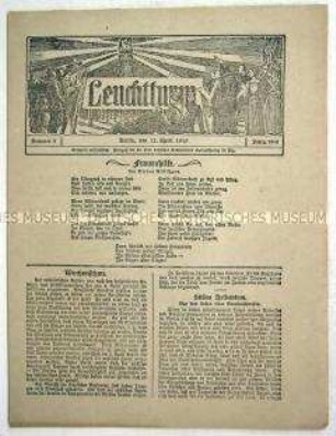 Nachrichtenblatt "Leuchtturm" u.a. zum Kriegsfortlauf im Westen