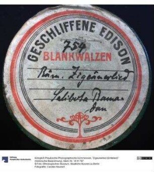 "Zigeunerlied (Erntelied)" (historische Bezeichnung)