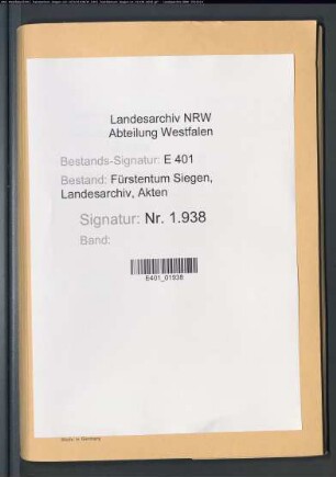 Renteirechnung des Amtes Siegen (zusammengestellt durch den Rentmeister Chun Schwartz)