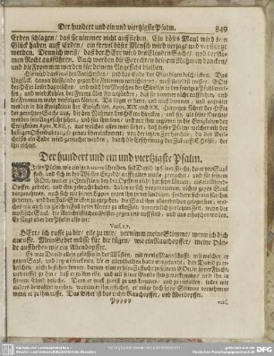 Der hundert und ein und viertzigste Psalm