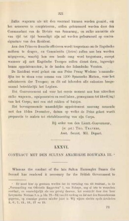 LXXXVI. Contract met den Sultan Amangkoe Boewana III.