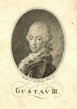 Bildnis von Gustav III. (1746-1792), König von Schweden