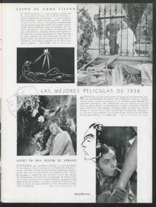 Las mejores películas de 1936 : Sueño de amor eterno - Sueño de una noche de verano