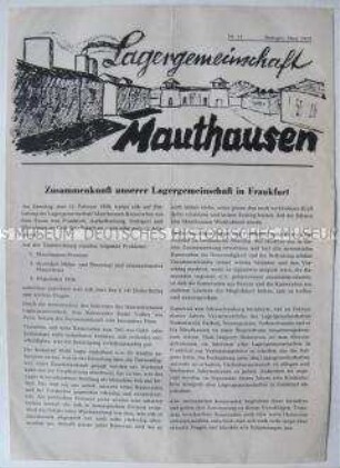 Mitteilungsblatt der Lagergemeinschaft der ehemaligen Häftlinge und der Hinterbliebenen des KZ Mauthausen