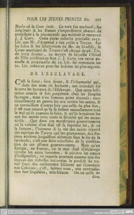 De L'Esclavage