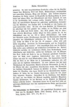 144-145 [Rezension] Walde, Bernhard, Die Esdrasbücher der Septuaginta