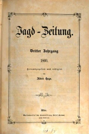 Jagd-Zeitung. 3. 1860
