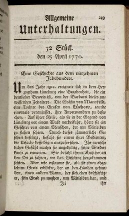 32 Stück. den 25 April 1770.