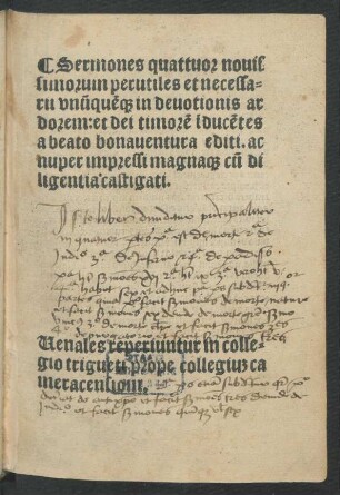 Sermones quattuor novissimorum