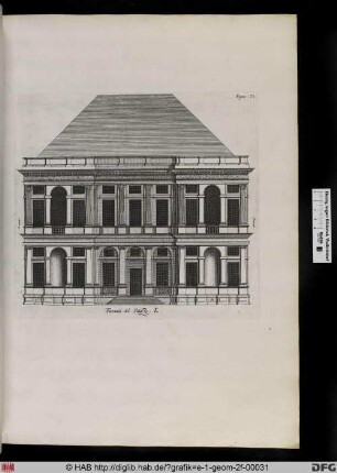 Facciata del Palazzo. E.