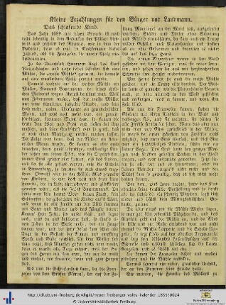 Erzählungen für den Bürger und Landmann.