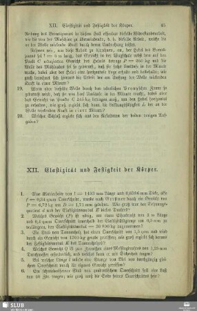 XII. Elastizität und Festigkeit der Körper