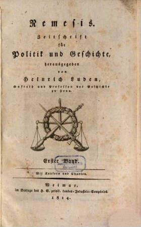 Nemesis : Zeitschrift für Politik und Geschichte, 1. 1814