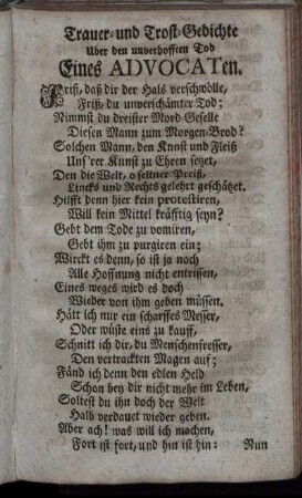 Trauer- und Trost- Gedichte ...