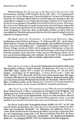 Harck, Ole :: Jüdische Denkmäler in Schleswig-Holstein : Schleswig, Landeskulturverband Schleswig-Holstein, 1980