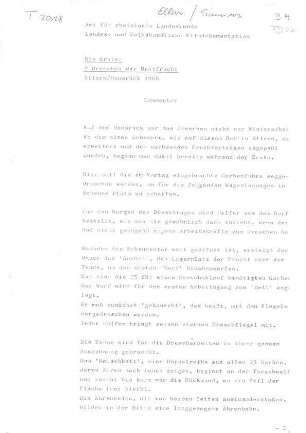Die Ernte: 2 Dreschen der Brotfrucht