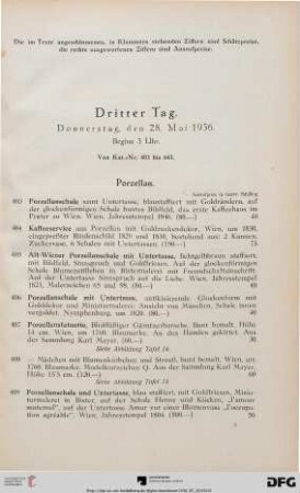 Dritter Tag: Donnerstag, den 28. Mai 1936, Beginn 3 Uhr