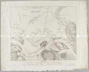 Plan von dem Bombardement der Franzosen auf Mannheim