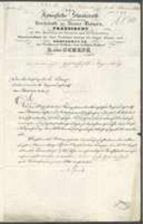 Brief von Eduard von Schenk an Regensburgische Botanische Gesellschaft