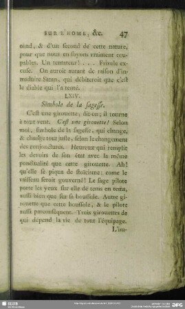 LXIV. Simbole de la sagesse