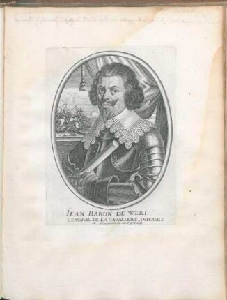 Iean Baron De Wert General De La Cavallerie Imperiale.