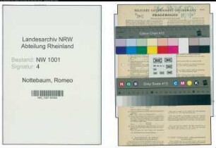 Entnazifizierung Romeo Nottebaum, geb. 21.06.1910 (Ingenieur)