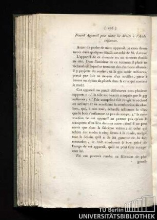 Nouvel appareil pour muter les moûts à l'acide sulfureux